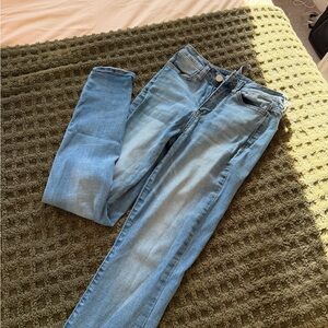 SO Light Blue Women's Straight Leg Jeans